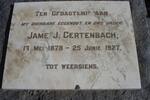 GERTENBACH Jame J. 1878-1927