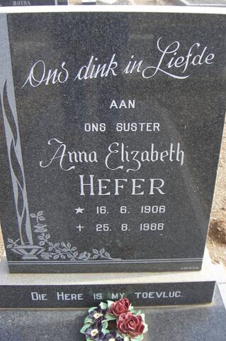 HEFER Anna Elizabeth 1906-1988