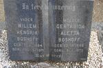 BOSHOFF Willem Hendrik 1884-1971 & Gertruida Aletta 1896-1973