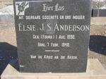 ANDERSON Elsie J. S. nee FOURIE 1890-1948