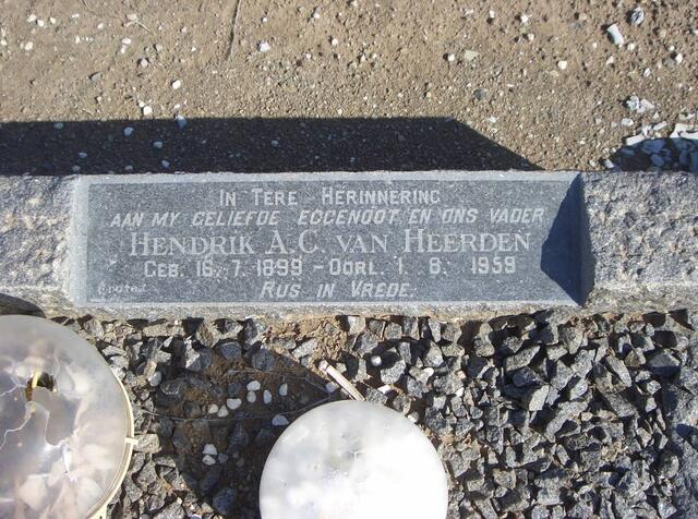 HEERDEN Hendrik A.C., van 1899-1959