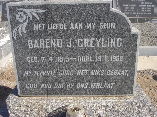 GREYLING Barend J. 1919-1959