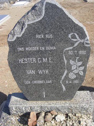 WYK Hester C.M.E., van nee GROBBELAAR 1890-1961