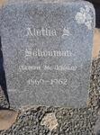SCHOEMAN Aletha S. nee McDONALD 1869-1962