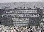 PIETERSEN Wilhelmina Hendriena 1918-1999