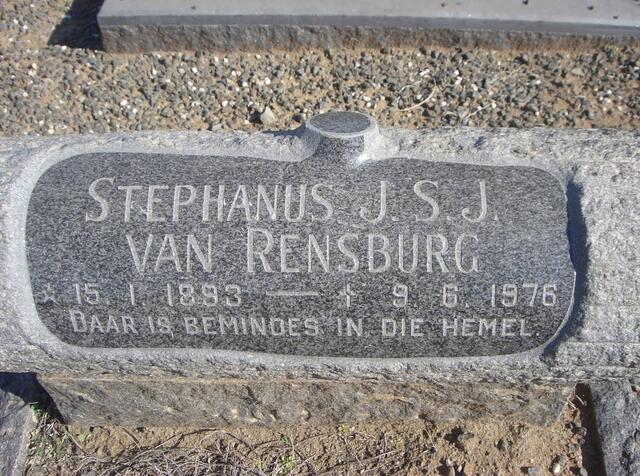 RENSBURG Stephanus J.S.J., van 1893-1976