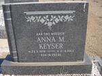 KEYSER Anna M. 1874-1963