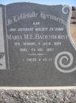 BADENHORST Maria M.E. nee HENNING 1894-1967