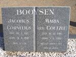 BOOYSEN Jacobus Cornelius 1913-1991 & Maria COETZEE 1916-1989