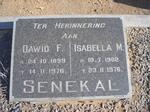SENEKAL Dawid F. 1899-1976 & Isabella M. 1902-1976