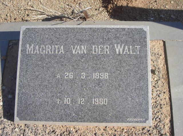 WALT Magrita, van der 1898-1980