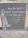 BRUYN Philip Lodewickus, de 1918-1987