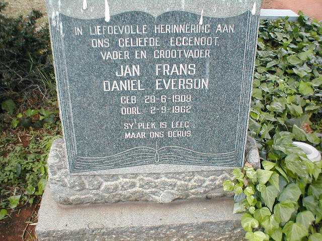 EVERSON Jan Frans Daniel 1909-1962