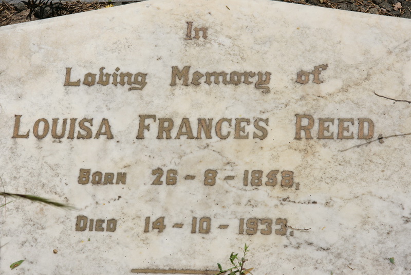REED Louisa Frances 1858-1933