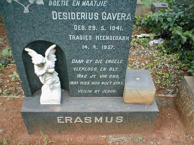 ERASMUS Desiderius Gavera 1941-1957