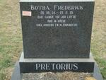 PRETORIUS Botha Frederick 1904-1995