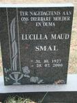 SMAL Lucilla Maud 1927-2000