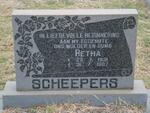 SCHEEPERS Retha 1931-1987