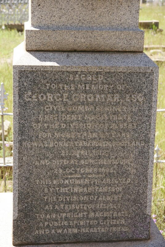 CROMAR George 1812-1865