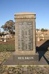 Free State, HEILBRON, British Military Memorials