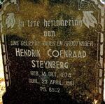 STEYNBERG Hendrik Coenraad 1874-1961