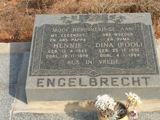 ENGELBRECHT Hennie 1925-1979 & Dina POOL 1935-1989