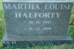 HALFORTY Martha Louise 1922-1999