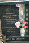 HERMAN Thomas 1931-2001 & Catharina Maria 1933-2004