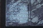 HENNINGSE Catherina Johanna nee VAN WYK 1911-1962
