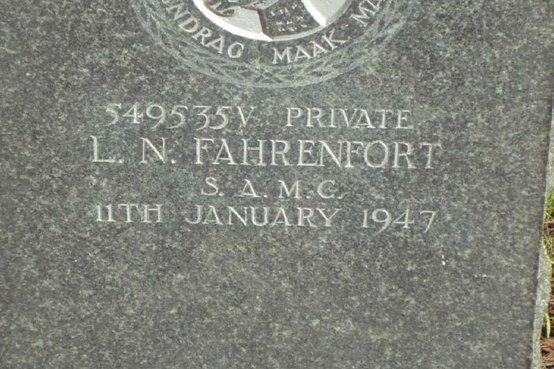 FAHRENFORT L.N. -1947