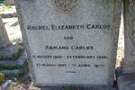 CARLOS Armand 1902-1951 & Rachel Elizabeth 1902-1950