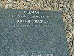 COLEMAN Arthur Basil 1931-1989