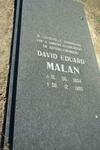 MALAN David Eduard 1904-1995
