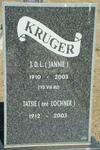 KRUGER J.D.L. 1910-2003 & Tatsie LOCHNER 1912-2003