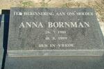 BORNMAN Anna 1910-1999