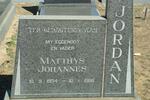JORDAN Matthys Johannes 1934-1986