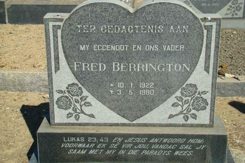 BERRINGTON Fred 1922-1980