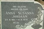 JORDAAN Anna Susanna 1914-1975