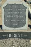 HERBST Andries Hendrik 1888-1974