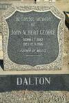 DALTON John Albert George 1882-1966