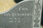 RENSBURG Frik, van 1917-1989