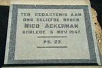 ACKERMAN Nico -1947