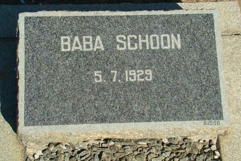 SCHOON Baba 1929-1929