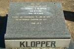 KLOPPER Thomas F. 1913-1950