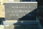 HEEVER Petronella J., v.d. 1907-1988
