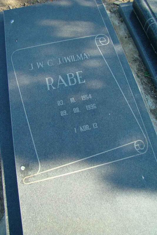 RABE J.W.G.J. 1954-1996