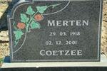 COETZEE Merten 1918-2001