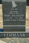 VERMAAK Maria Magdalena 1906-1988