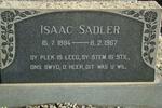 SADLER Isaac 1884-1967