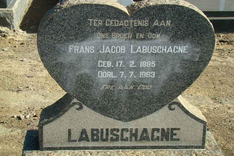LABUSCHAGNE Frans Jacob 1885-1963